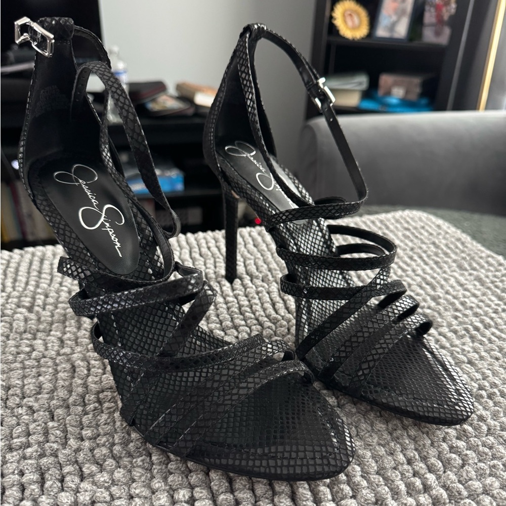 Jessica Simpson Black Elegant Heels
